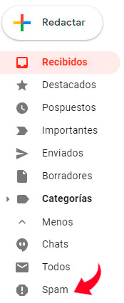 Spam en Gmail
