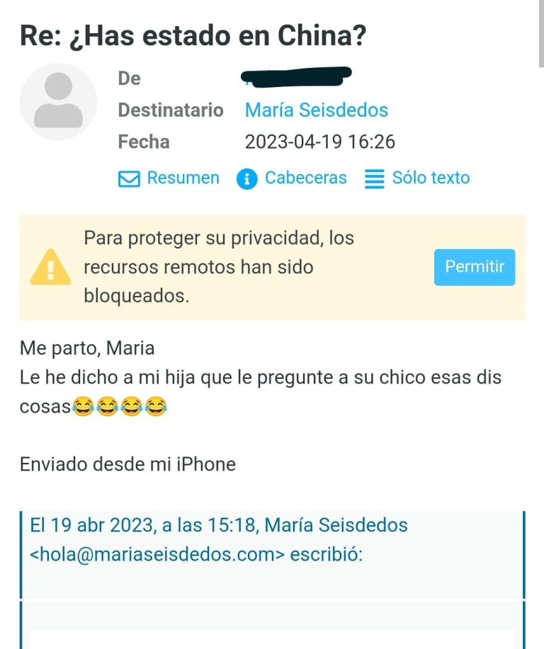 Testimonio para María Seisdedos